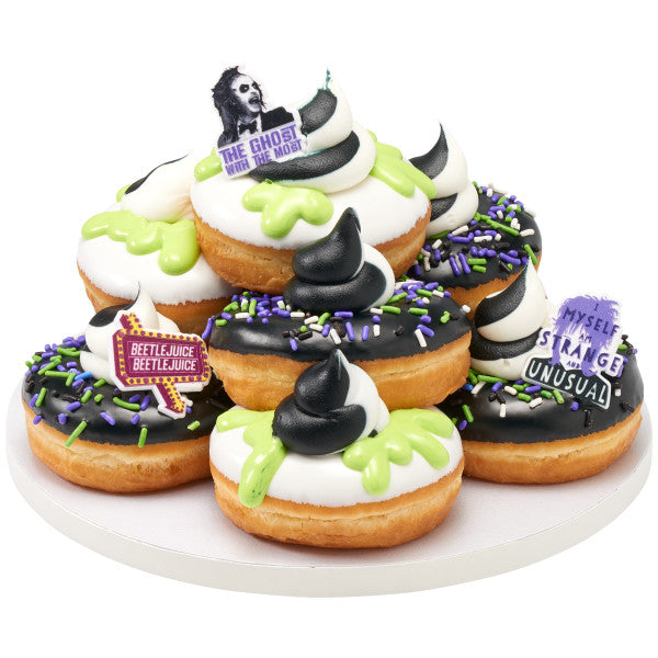 Beetlejuice Cupcake Rings - 12 Rings