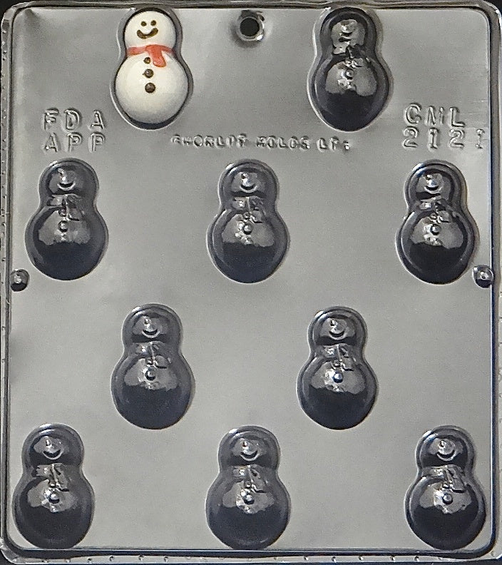Bite Size Snowman Chocolate Mold