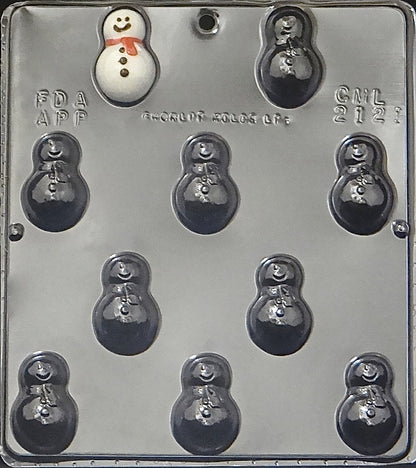 Bite Size Snowman Chocolate Mold