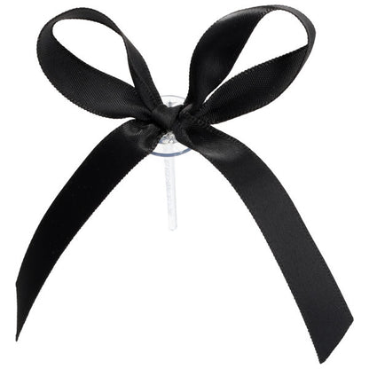 Black Ribbon Bow Cupcake/Cake Decoration - 6