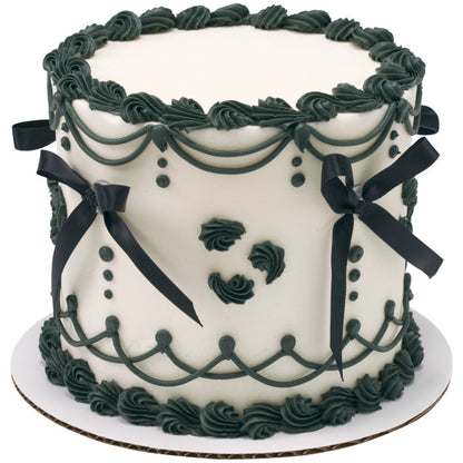 Black Ribbon Bow Cupcake/Cake Decoration - 6
