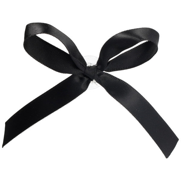 Black Ribbon Bow Cupcake/Cake Decoration - 6
