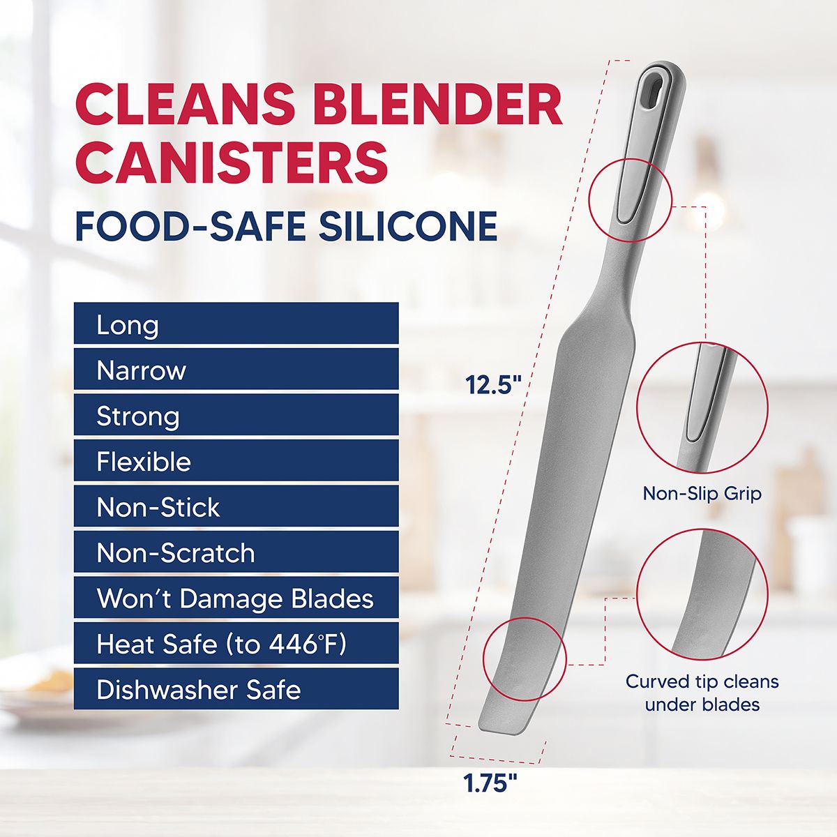 Silicone Blender Spatula