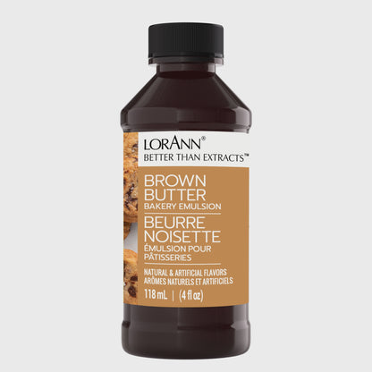 Brown Butter Bakery Emulsion, 4oz, Lorann Oils
