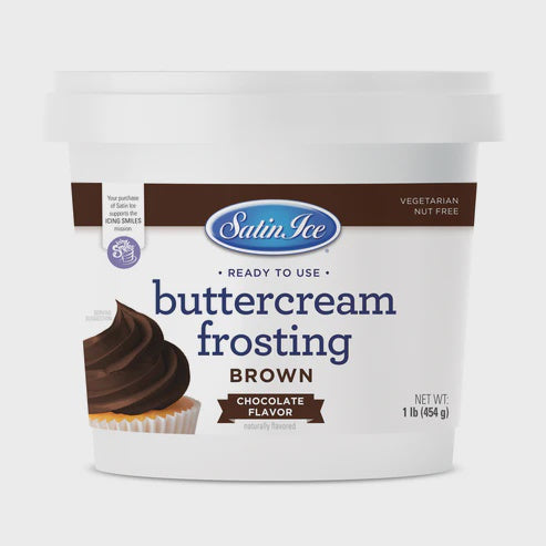 Satin Ice Brown Buttercream Frosting, 1lb