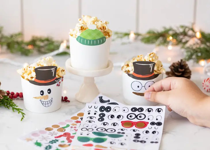 Build A Snowman Baking Cups