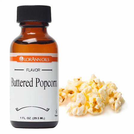 Buttered Popcorn Flavor, 1 oz, Lorann Oils
