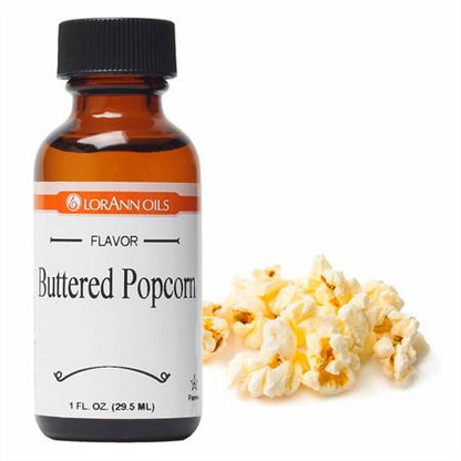 Buttered Popcorn Flavor, 1 oz, Lorann Oils