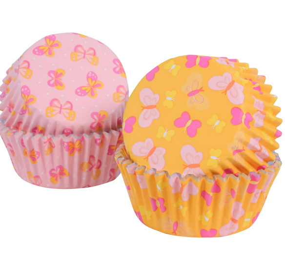 Easter Foil-Lined Cupcake Liners – Butterflies (Set of 60)