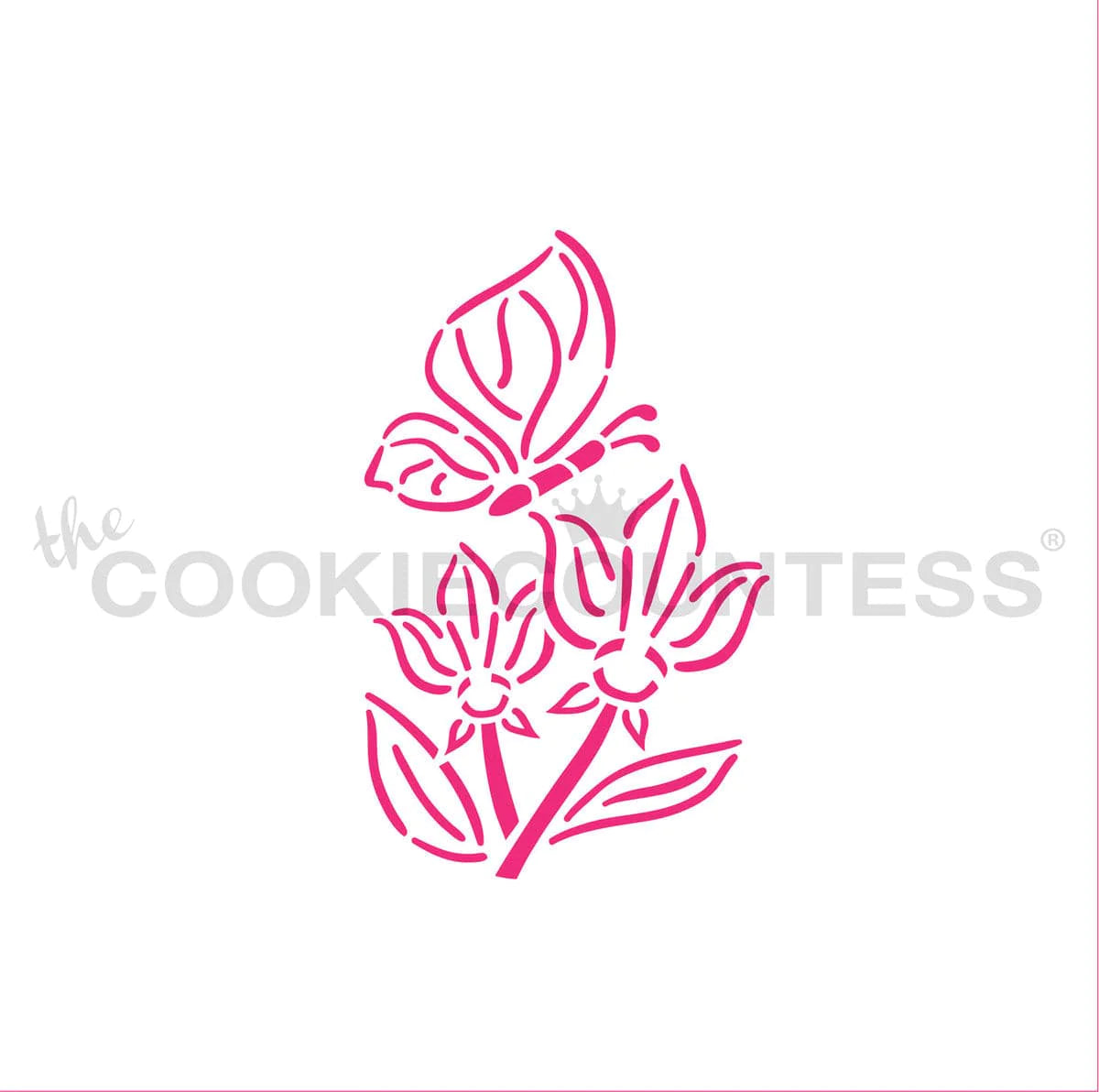 Butterfly & Flower PYO Stencil