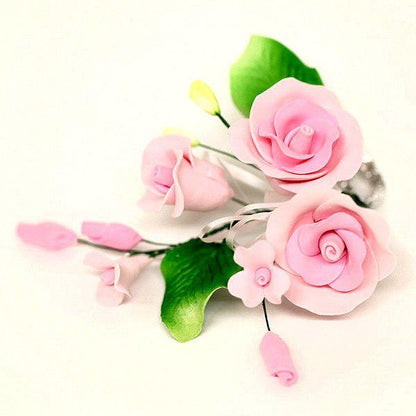 Tea Rose Spray- Pink