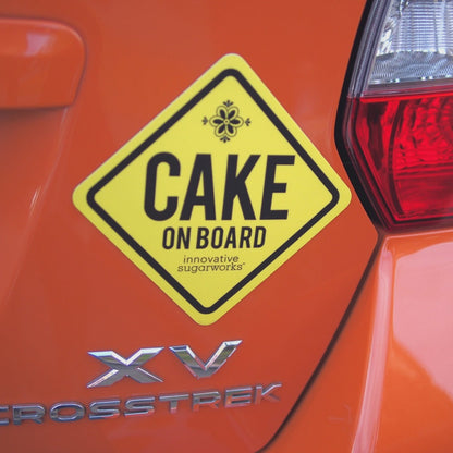 Cake On Board Car Magnet
