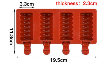 Cakesicle Mold -  Swirl Tango Design with 4 Cavities