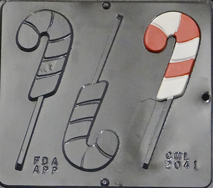 Candy Cane Lollipop Chocolate Mold