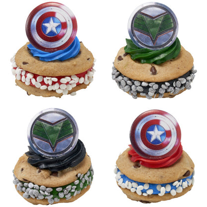 Marvel Studios' Captain America Brave New World Cupcake Rings - 12 Rings