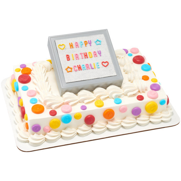 Celebration Letter Board Cake Topper Set
