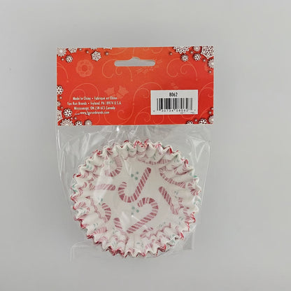 Candy Cane Cupcake Liners