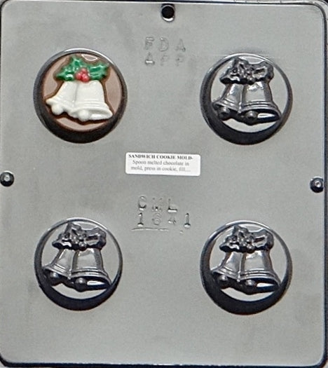 Christmas Bells Chocolate Covered Cookie Mold
