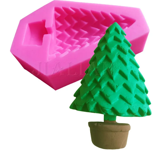 Christmas Tree Silicone Mold (2.25 inches)