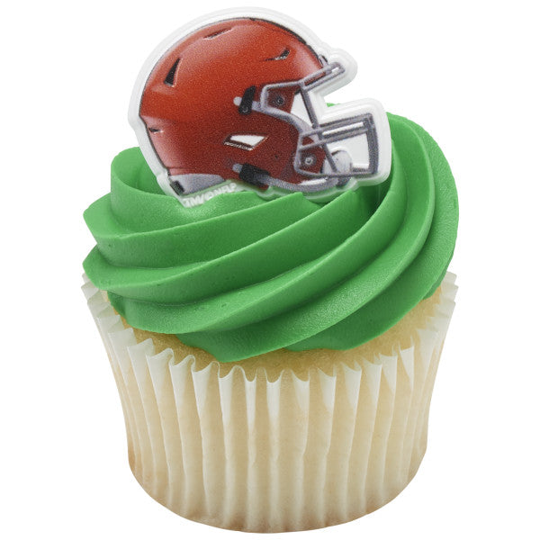 Cleveland Browns Cupcake Rings - 12 Rings
