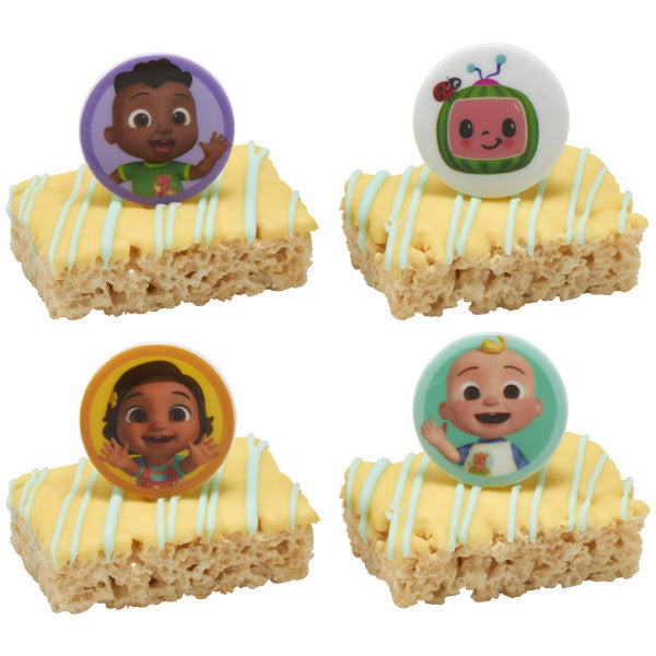 Cocomelon & Friends Cupcake Rings - 12 Rings