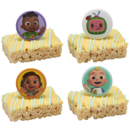 Cocomelon & Friends Cupcake Rings - 12 Rings