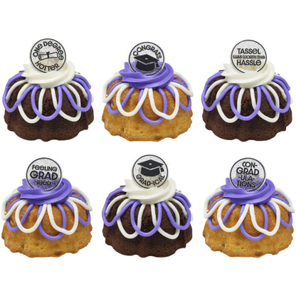 Confetti Grad Cupcake Rings - 12 Rings