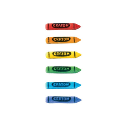 Pressed Sugar Crayon Assortment - 6 Pieces