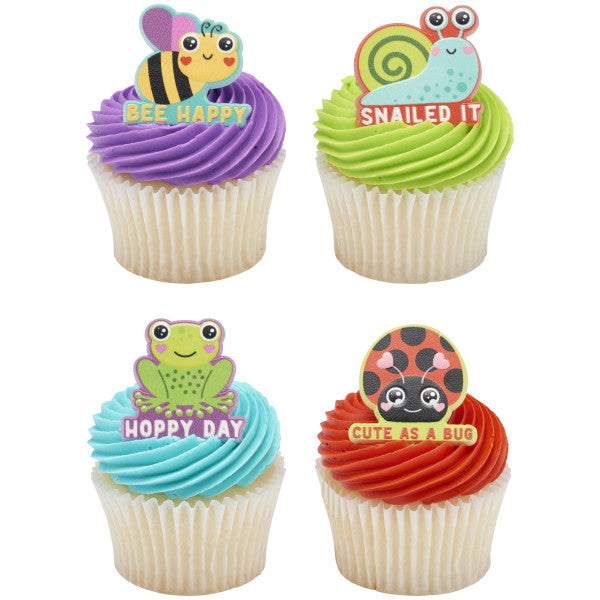 Critter Cuties Cupcake Rings - 12 Rings