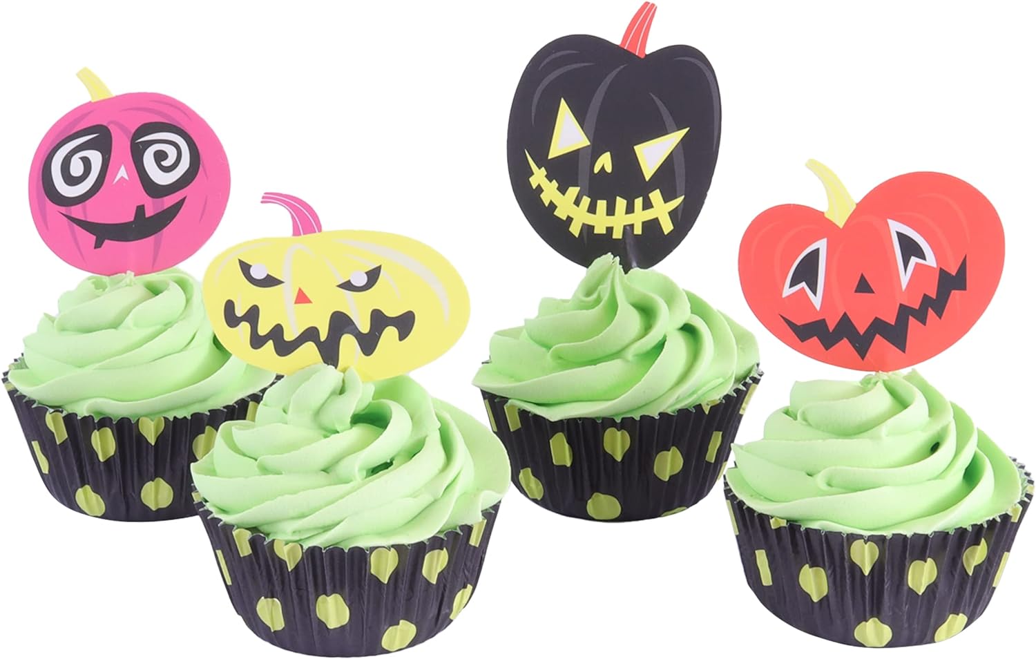 Spooky Pumpkins Halloween Cupcake Set