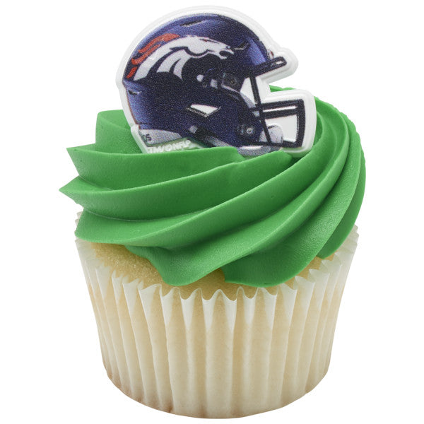 Denver Broncos Cupcake Rings - 12 Rings