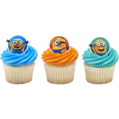 Despicable Me Cupcake Rings - 12 Rings
