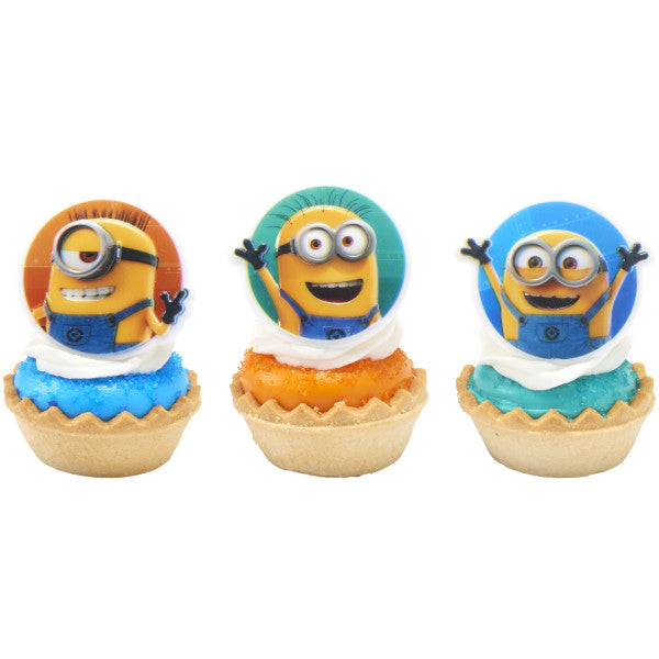 Despicable Me Cupcake Rings - 12 Rings