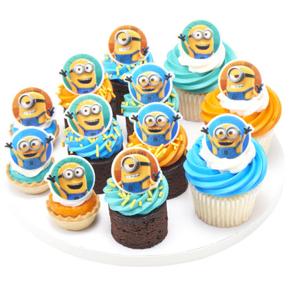 Despicable Me Cupcake Rings - 12 Rings