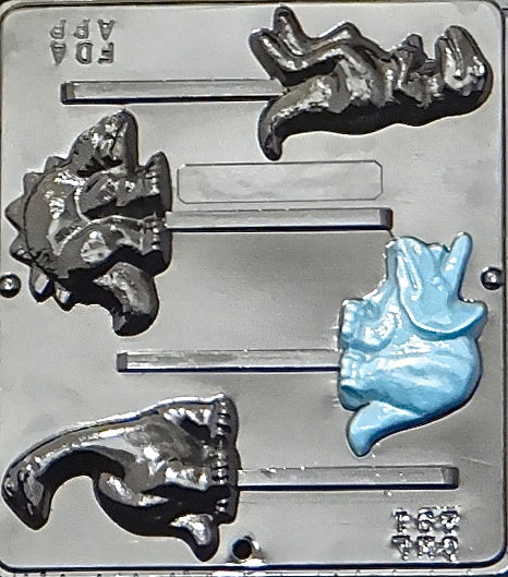 Dinosaur Assortment Lollipop Chocolate Mold