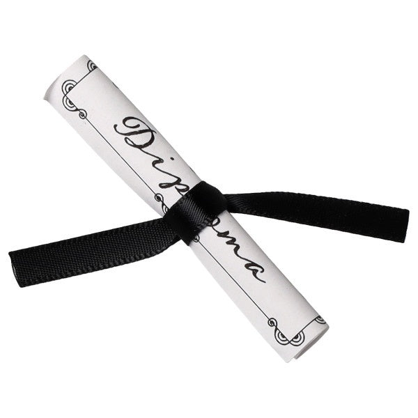 2 Inch Graduation Diploma w/Black Ribbon