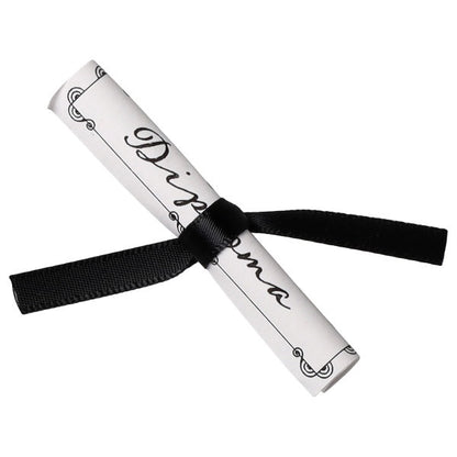 2 Inch Graduation Diploma w/Black Ribbon