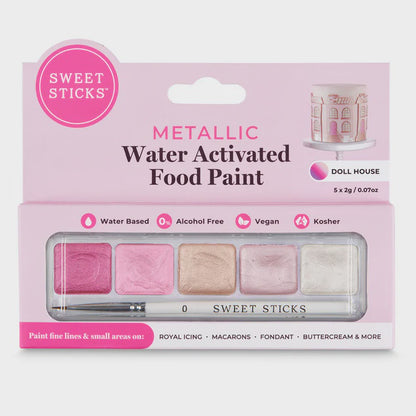 Metallic Doll House Pack, Sweet Sticks Water Activated Food Paint