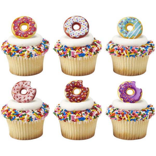 Donut Cupcake Rings - 12 Rings