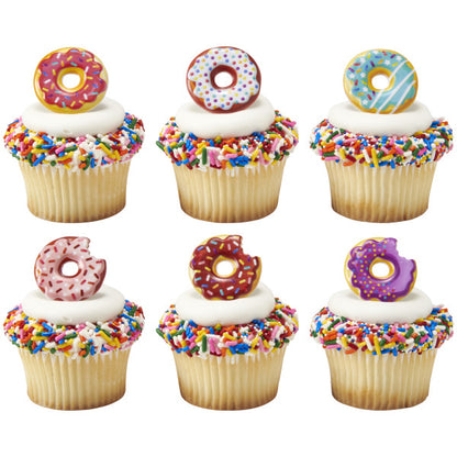 Donut Cupcake Rings - 12 Rings