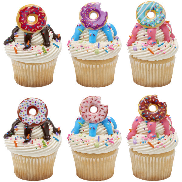 Donut Cupcake Rings - 12 Rings