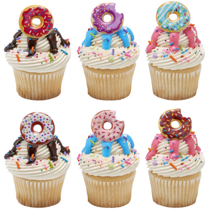 Donut Cupcake Rings - 12 Rings