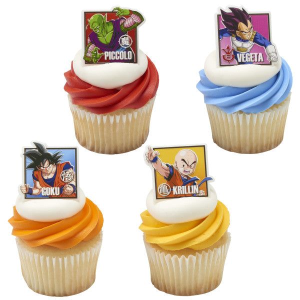 Dragon Ball Z Cupcake Rings - 12 Rings