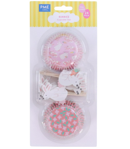 Easter Bunny Cupcake Liners and Toppers