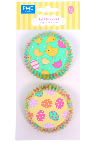 Easter Foil-Lined Cupcake Liners - Easter Chicks (Set of 60)