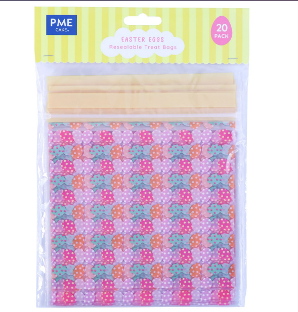 Easter Party Resealable Treat Bags - Pack of 20