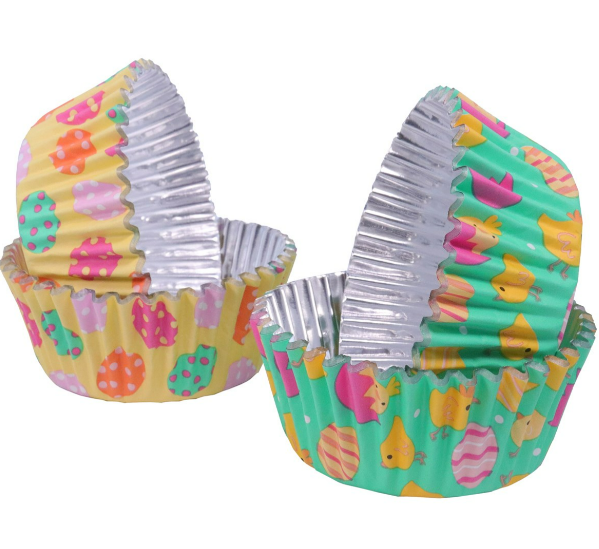 Easter Foil-Lined Cupcake Liners - Easter Chicks (Set of 60)