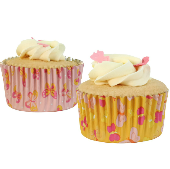 Easter Foil-Lined Cupcake Liners – Butterflies (Set of 60)