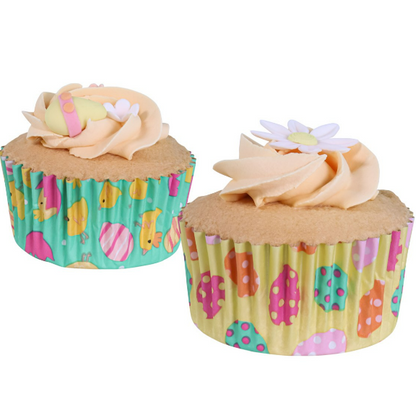 Easter Foil-Lined Cupcake Liners - Easter Chicks (Set of 60)