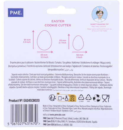 Easter Egg Cookie Cutter Set - Set of 2